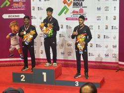 Pankaj Singh Rilkotiya, Gold Medalist, Boxing 57Kg, Khelo India University Games 2025